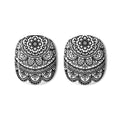 Mandala Floral AirPod Max Cases – Black & White Decorative Ear Pad Covers